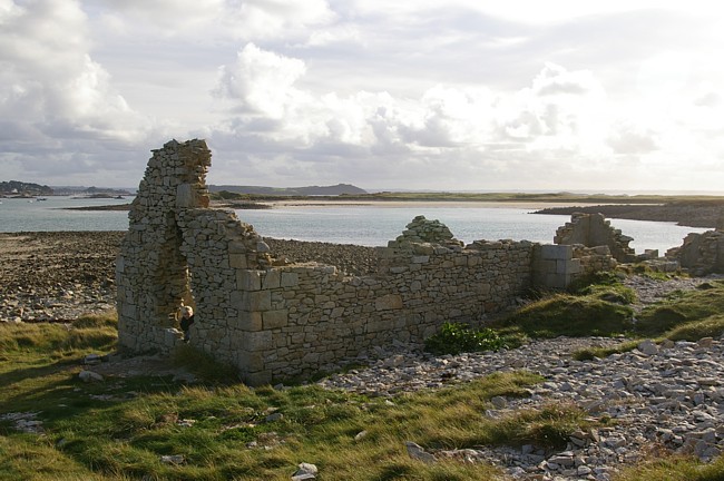 Die Insel Ile Grande an der Nordküste der Bretagne.