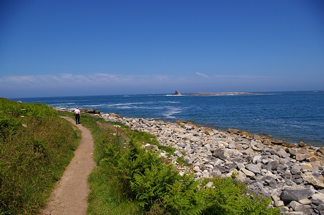 Die Insel Ile Grande an der Nordküste der Bretagne: Der Zöllnerpfad