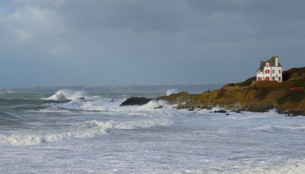 Sturm an der Bretagne-Küste