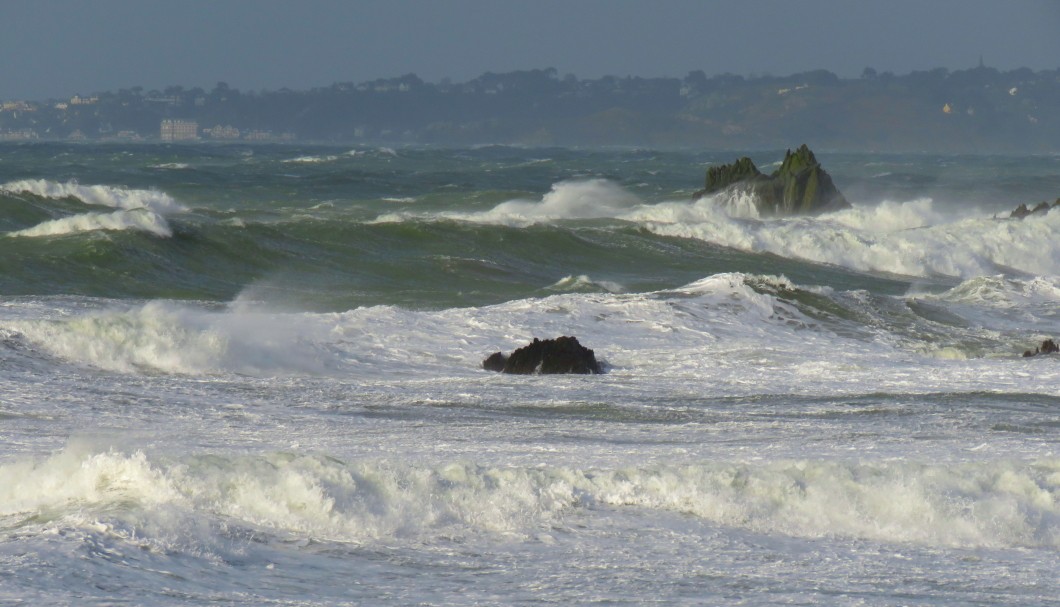 Sturm an der Bretagne-Küste