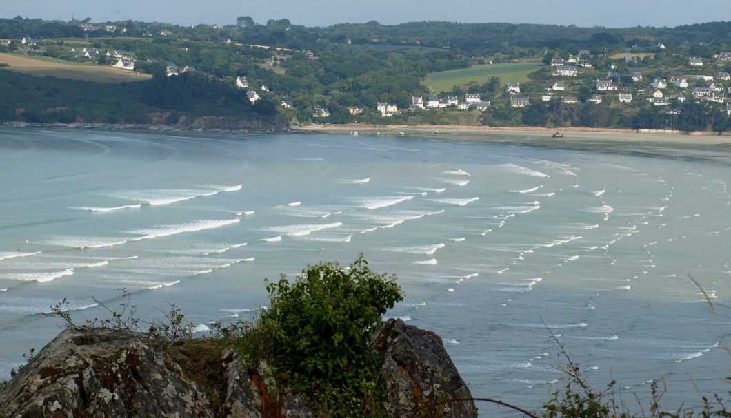 Ferienhaus Bretagne TyCoz - Strand St. Michel vom Grand Rocher