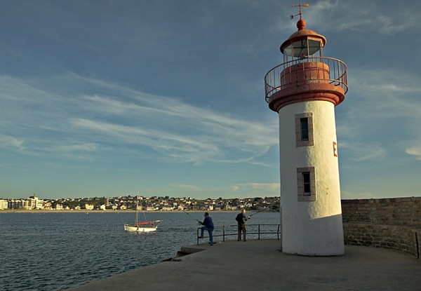 Ferienhaus Bretagne TyCoz: Leuchtturm in Erqui.