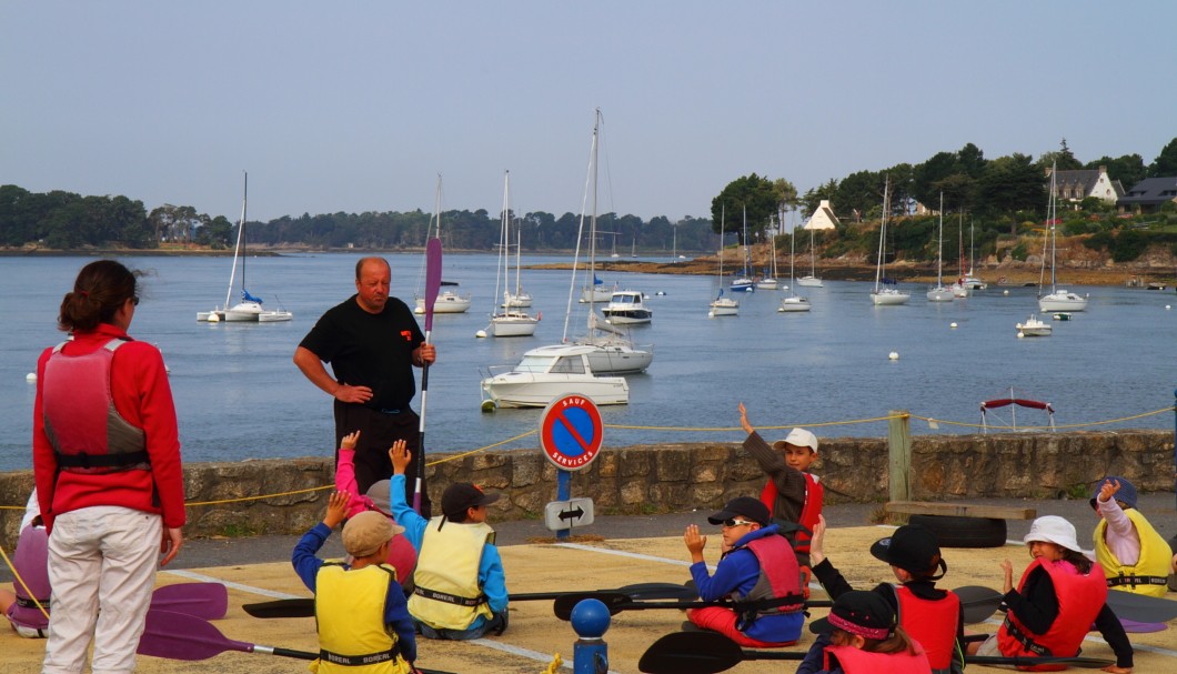 Der Golf von Morbihan: Kajak-Nachwuchs