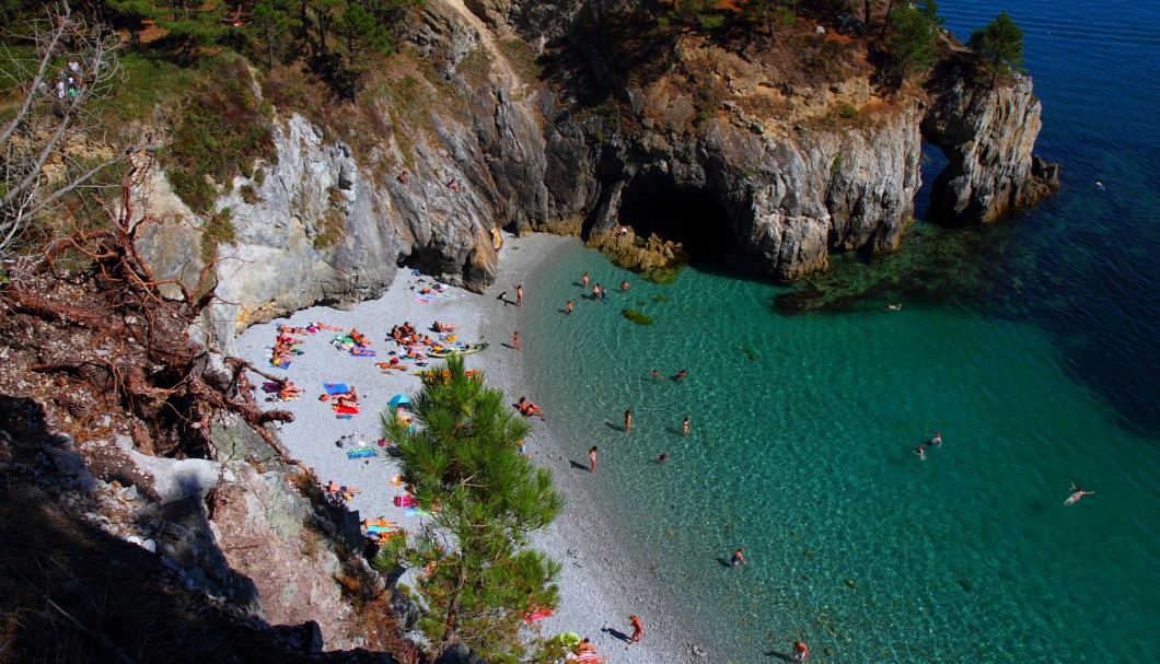 Der Strand an der Île Vierge