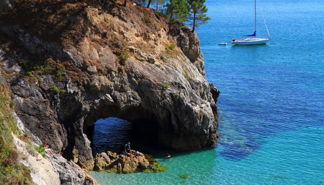 Die Île Vierge - Strand