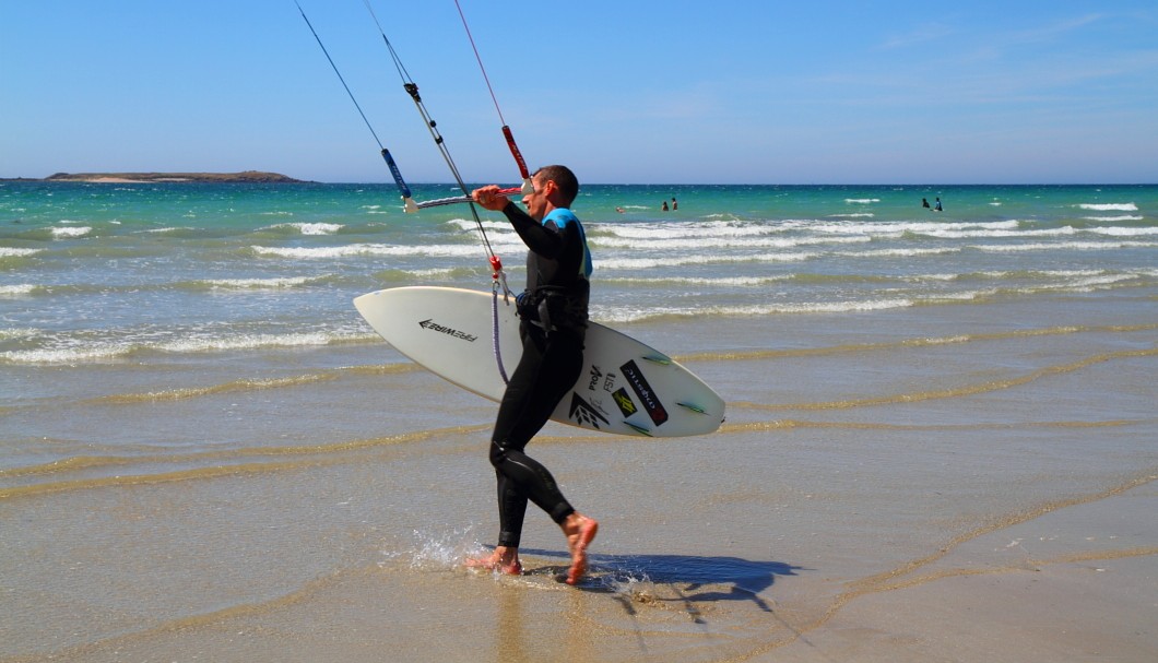 Halbinsel von Quibéron - Kitesurfer