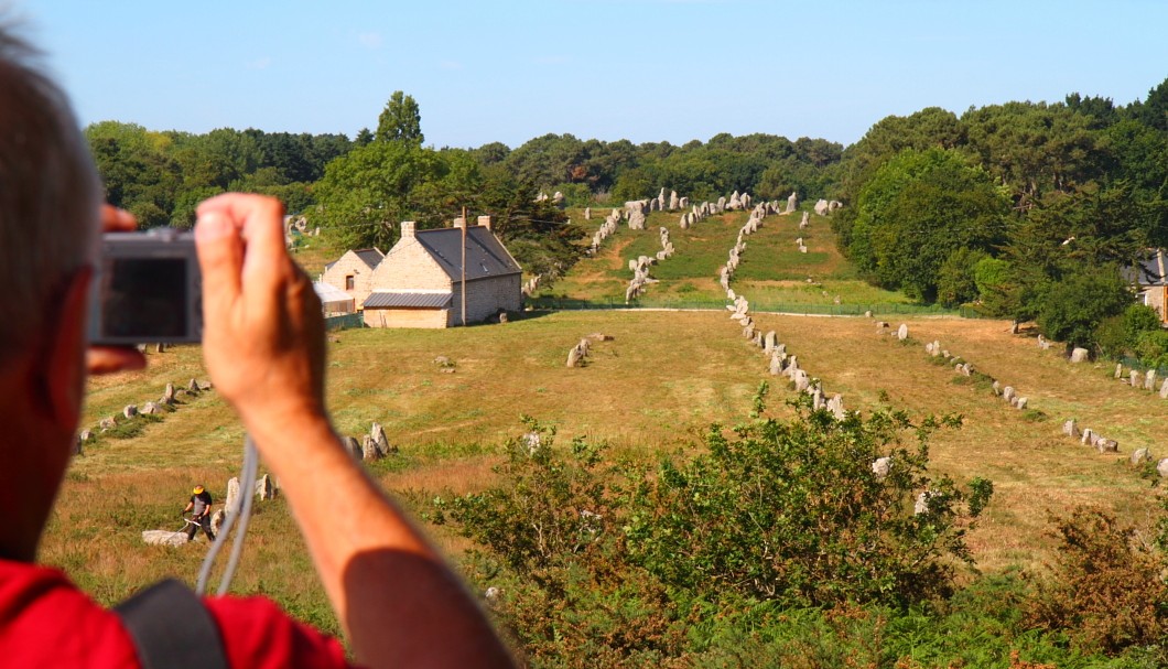 Bretagne Carnac Steinreihen von Kermario