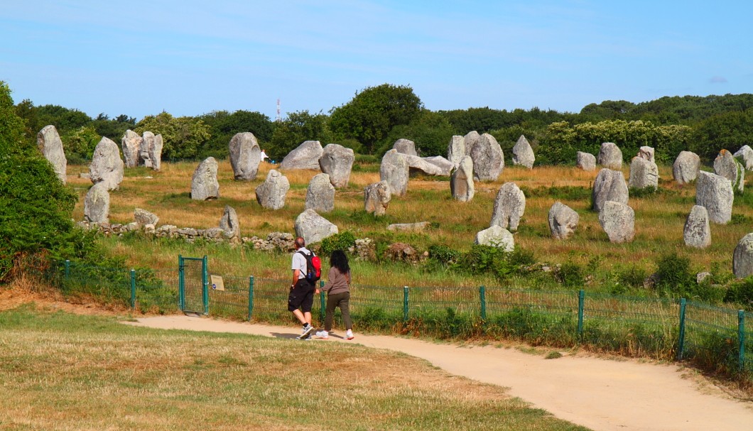 Bretagne Carnac Steinreihen von Ménec