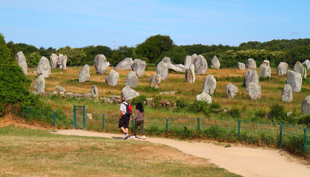 Bretagne Carnac Steinreihen von Ménec