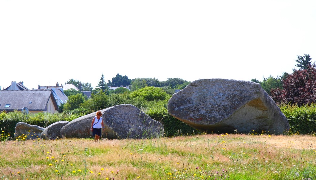 Locmariaquer Großer Menhir Grand Menhir brisé - die Bruchflächen