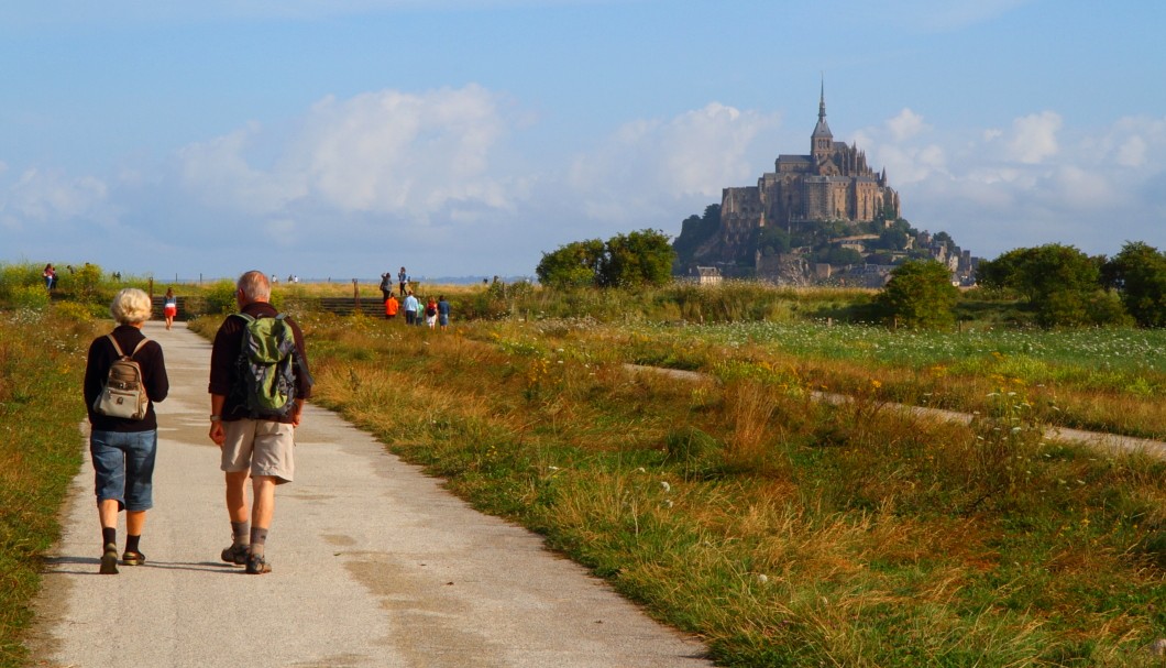 Mont-Saint-Michel - Fußweg