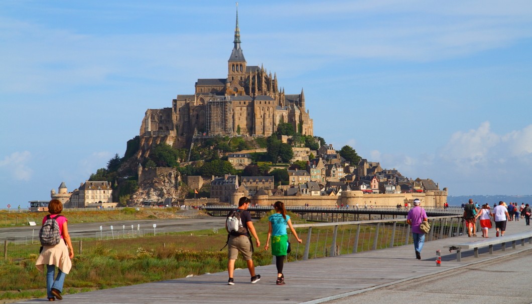 Mont-Saint-Michel - neue Brücke