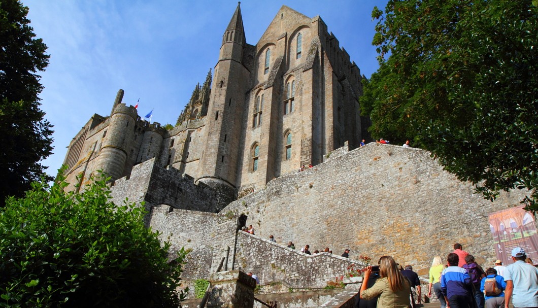 Mont-Saint-Michel - Aufgang zur Abtei