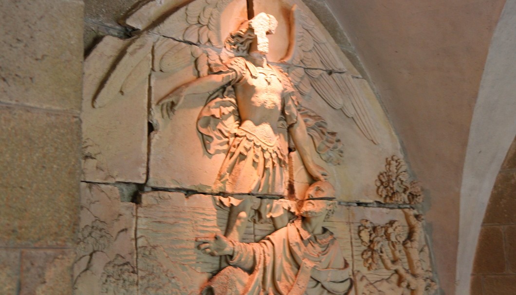 Mont-Saint-Michel Abtei - Abgang zur mittleren Ebene
