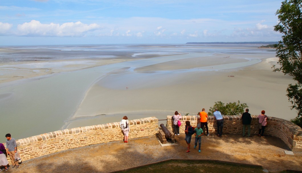 Mont-Saint-Michel Abtei - vor der Abtei
