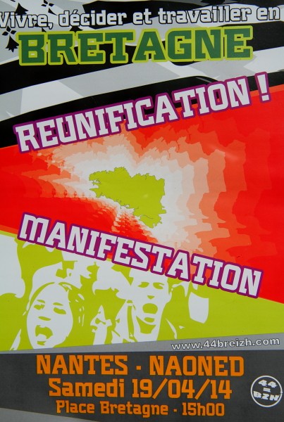 Bretagne Politik: Aufruf zur Demonstration in Nantes für die Wiedervereinigung