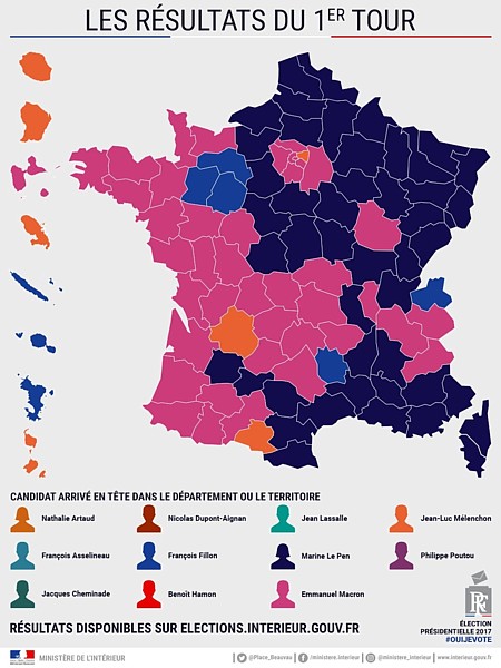 Präsidentschaftswahl Frankreich 2017 Erster Wahlgang