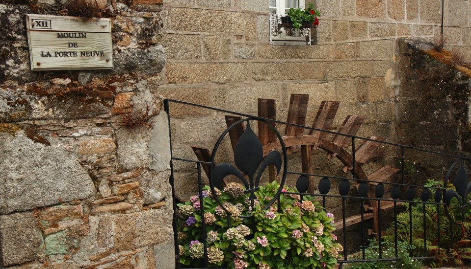 Pont-Aven in der Bretagne: Eine der alten Wassermühlen