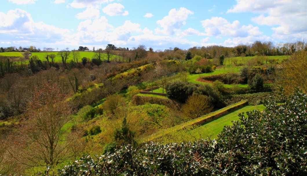 Bretagne Garten/Park Château de la Roche Jagu - Parklandschaft