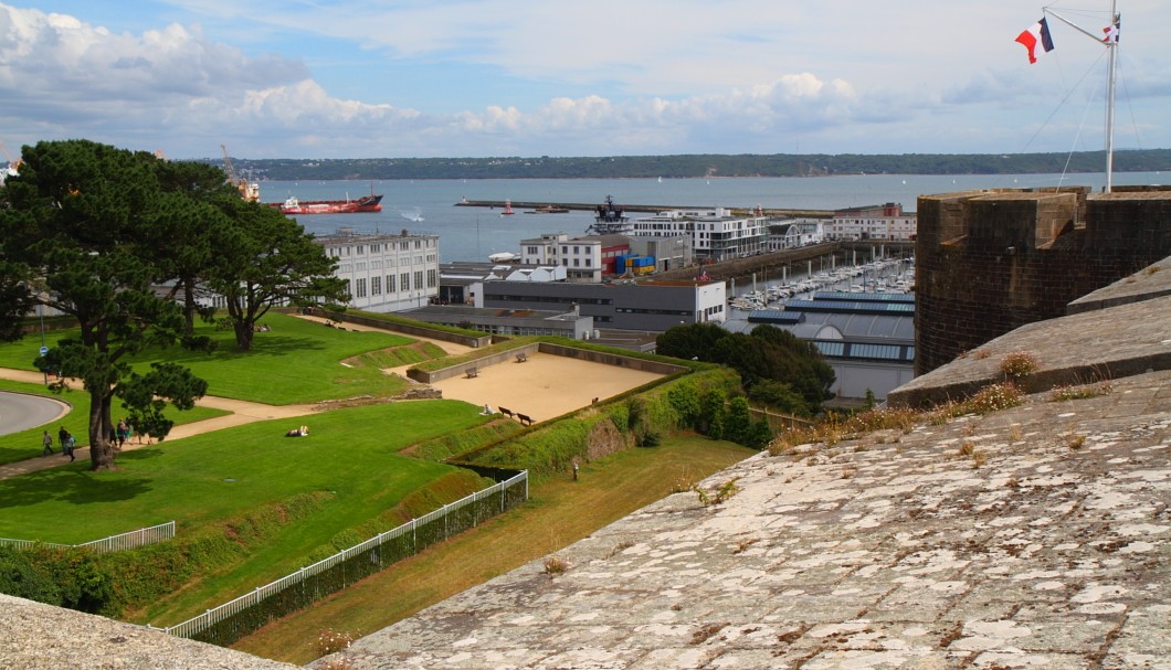 Festung Brest - Ausblick auf den Hafen