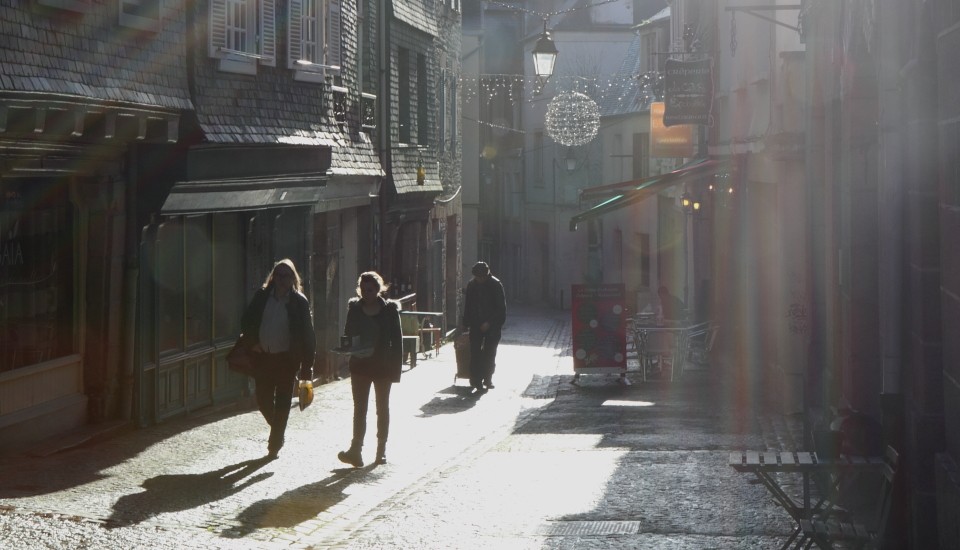 Morlaix in der Bretagne: Gasse