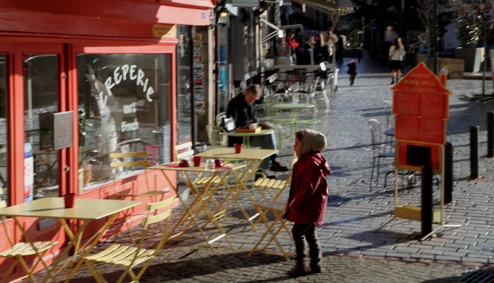 Morlaix in der Bretagne: Crèperie