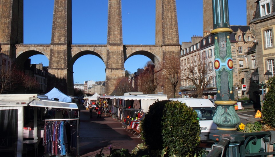 Morlaix in der Bretagne: Das Viadukt