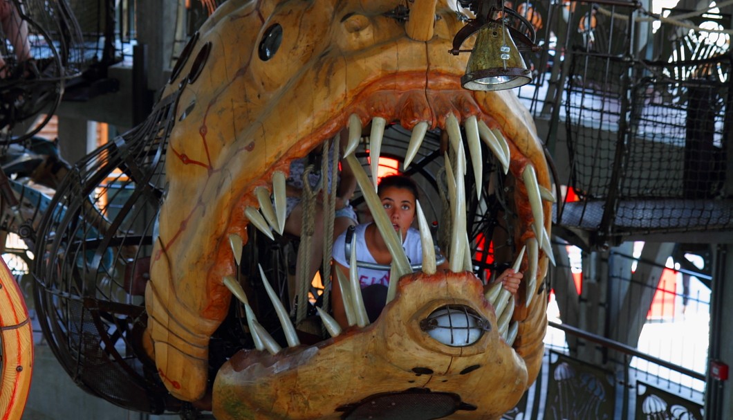 Nantes - Die Maschinen von Nantes: Fisch mit Zähnen im Karussell