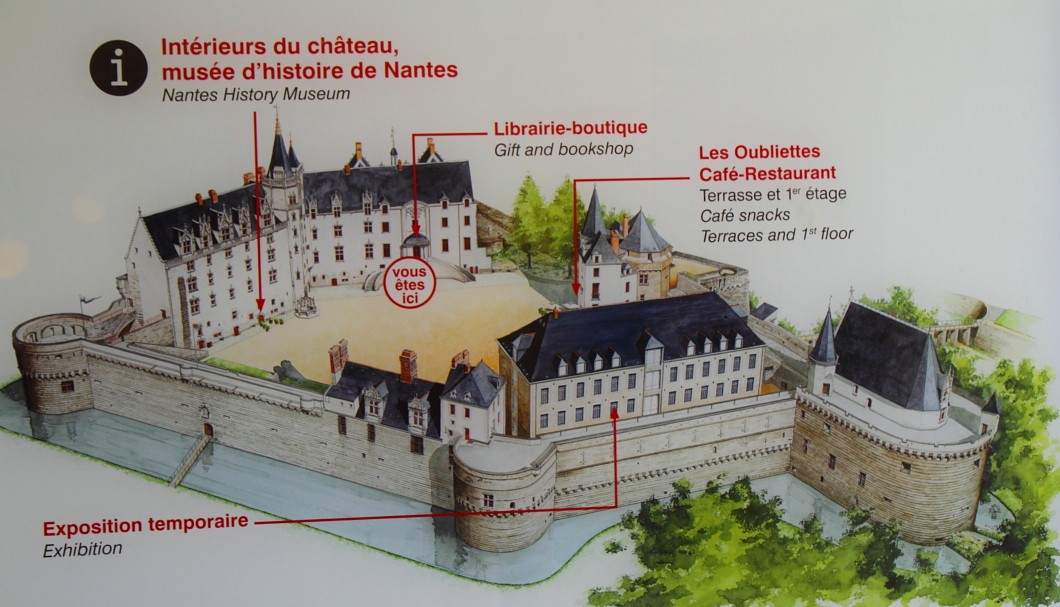Nantes Schloss der Herzöge der Bretagne - Übersicht