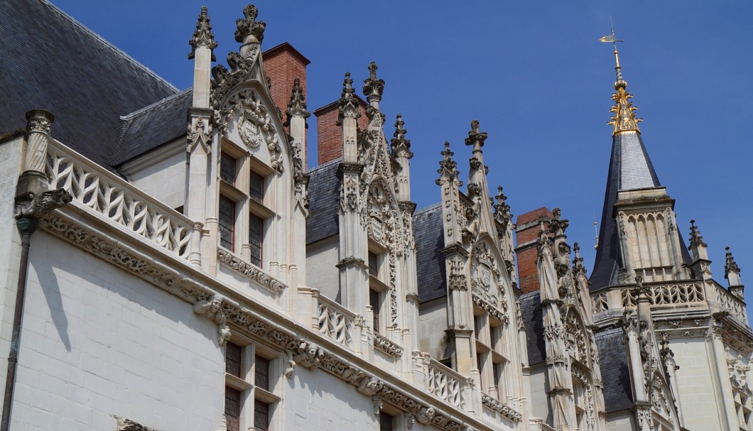 Nantes Schloss der Herzöge der Bretagne - Detail großer Wohnbau