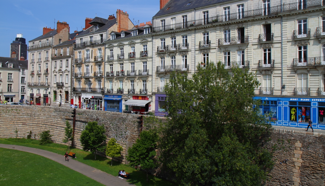 Nantes Schloss der Herzöge der Bretagne - Ausblick Stadt