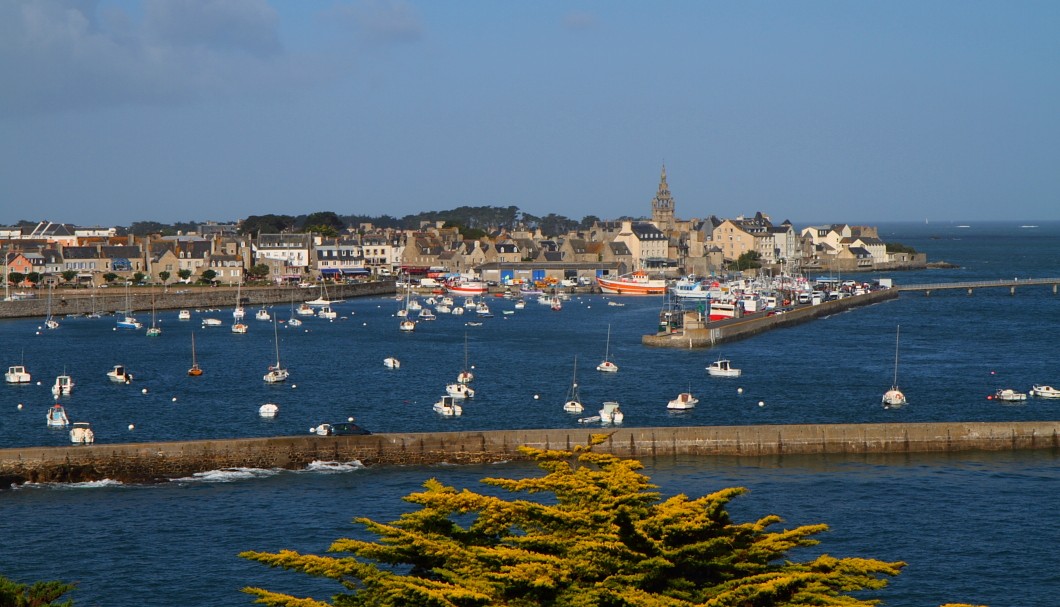 Bretagne Roscoff - Hafen-Panorama