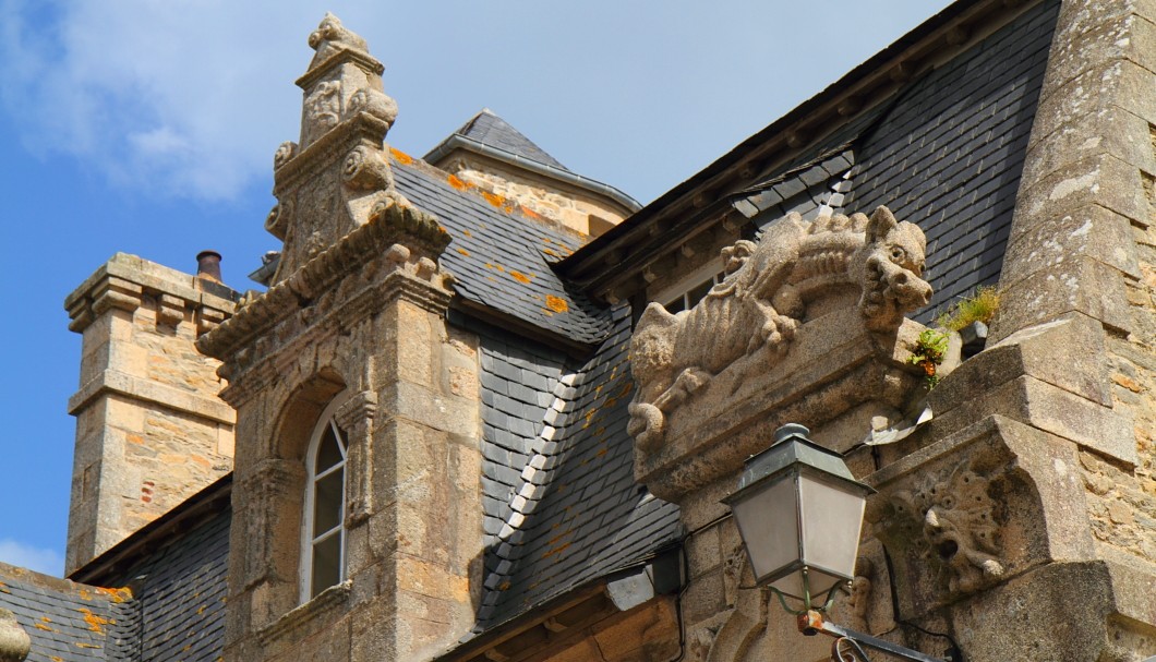 Bretagne Roscoff - Detail Korsarenhaus