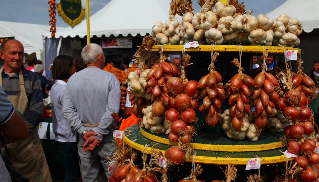 Bretagne Roscoff - Fest der rosa Zwiebel (Fête de l'oignon rosé)