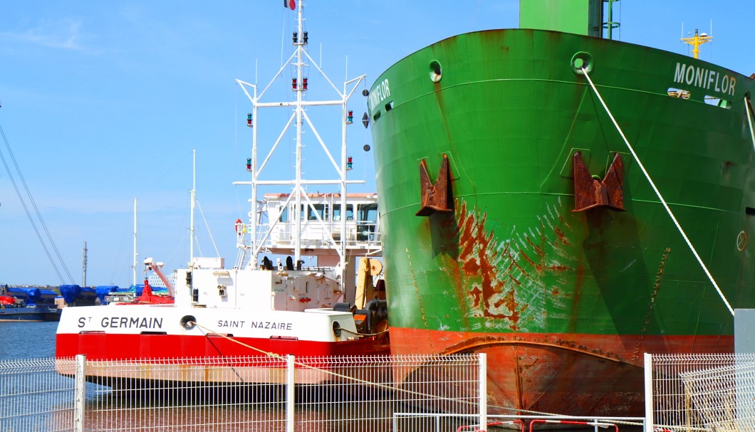 St-Nazaire - Schiffe im Hafen