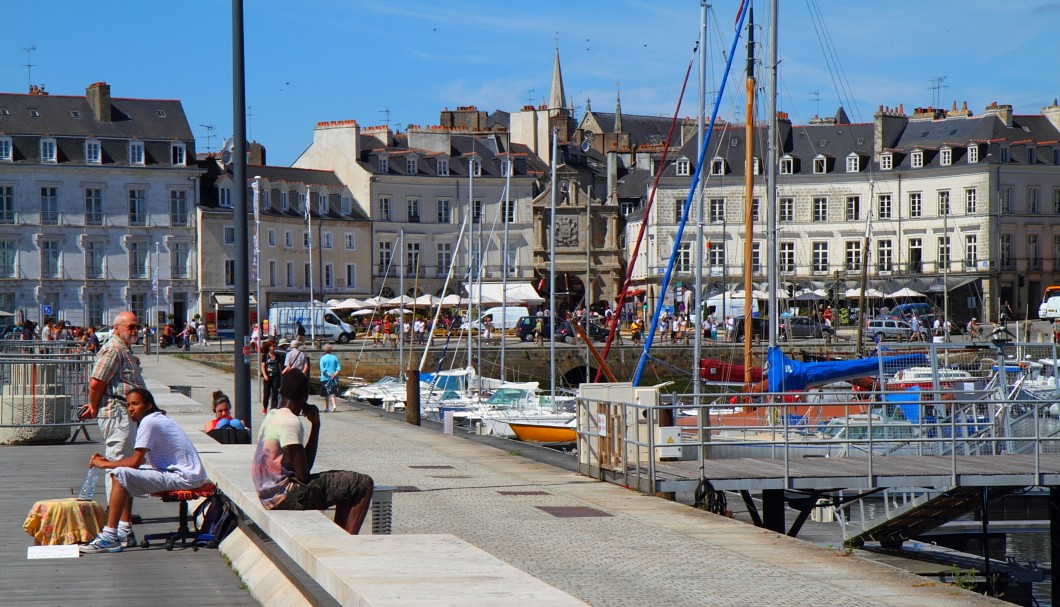 Vannes - Blick vom Hafen auf die Altstadt