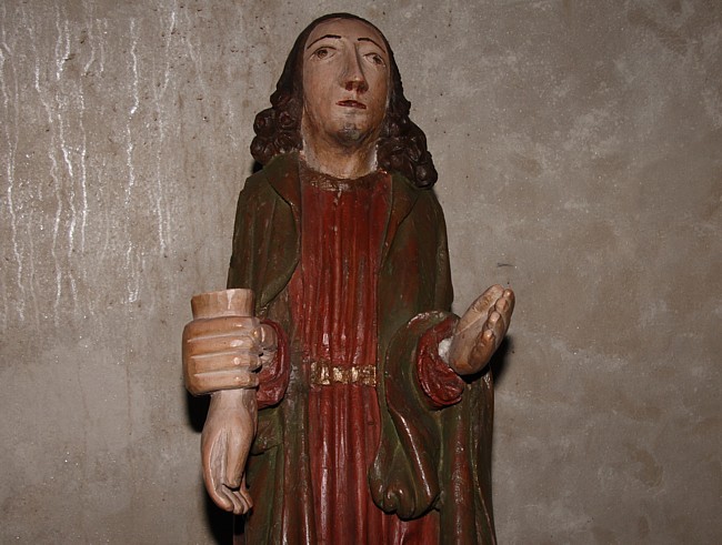 St.Mélar in der Krypta von Lanmeur.