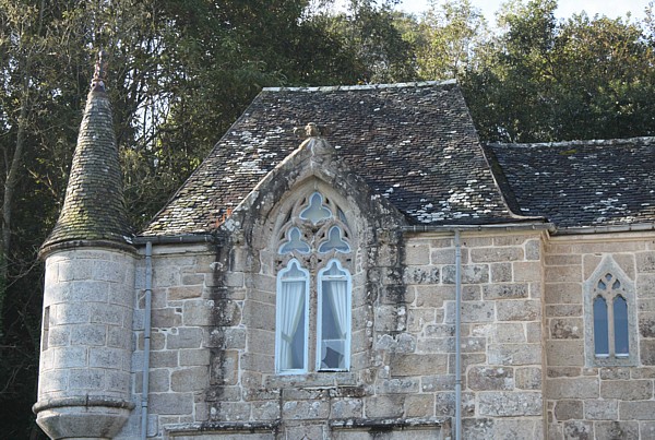 Bretagne-Architektur: Haus in St-Efflam.