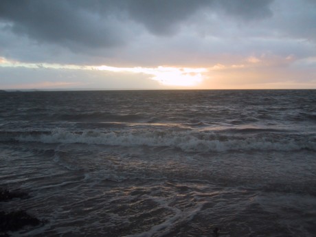 Bretagne Meer im Herbst