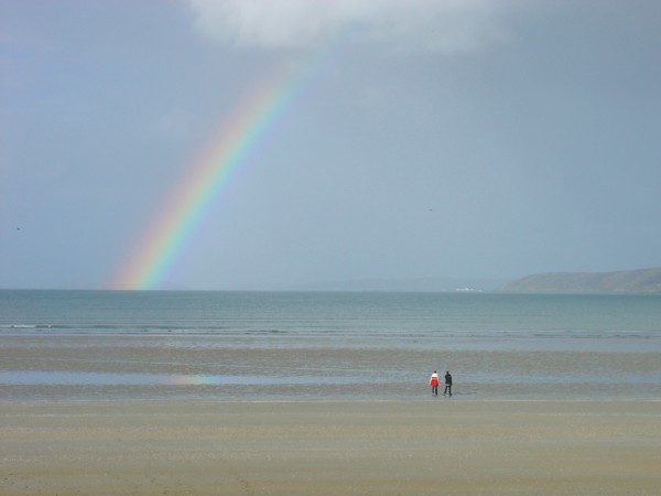 Bretagne Wassersport: Bucht bei St-Efflam in der Nord-Bretagne.