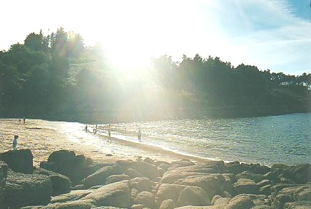 Bretagne Urlaub am Meer: Strand bei Locquémeau