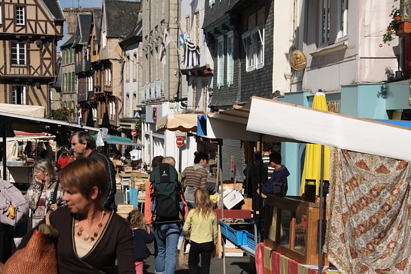 Morlaix an der Bretagne-Nordküste: Samstag ist Markttag.